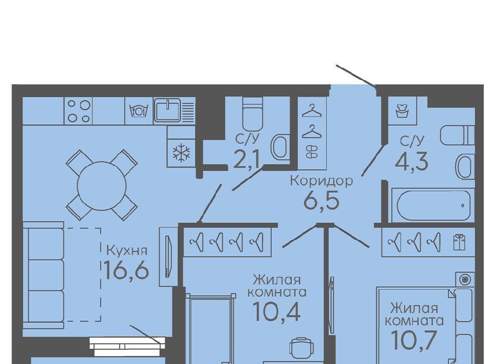 квартира г Екатеринбург Ботаническая б-р Новосинарский 6 фото 1