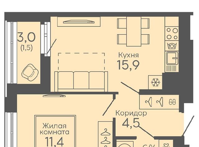 микрорайон Новокольцовский Ботаническая Новокольцовский жилой комплекс, 6 фото