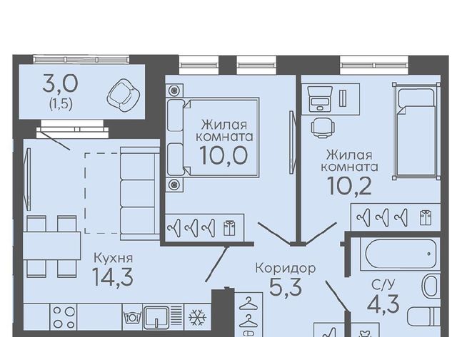 Ботаническая микрорайон Новокольцовский Новокольцовский жилой комплекс, 6 фото