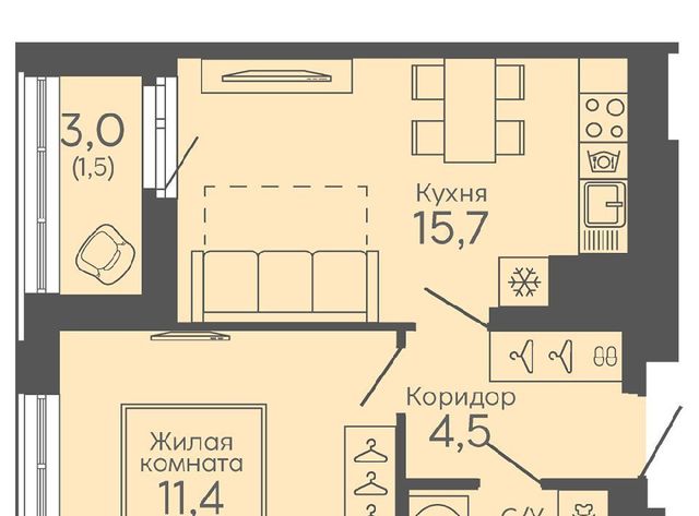 Ботаническая микрорайон Новокольцовский Новокольцовский жилой комплекс, 6 фото