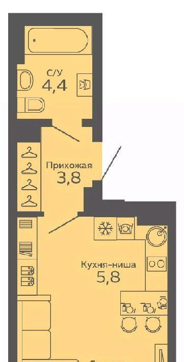 квартира г Екатеринбург Ботаническая б-р Новосинарский 2 фото 1