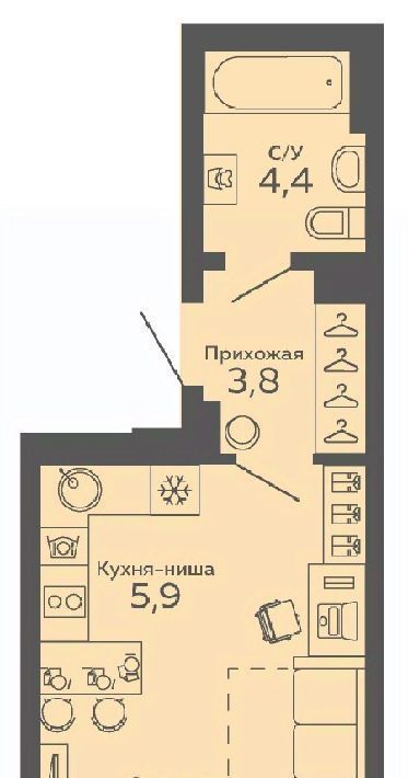 квартира г Екатеринбург Ботаническая б-р Новосинарский 2 фото 1