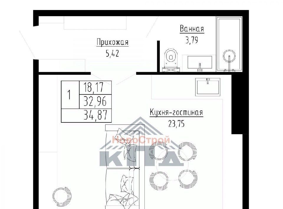 квартира г Омск р-н Ленинский Порт-Артур ул 2-я Трамвайная 41 фото 1