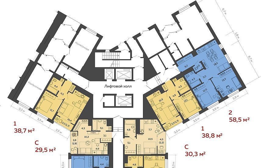 квартира г Екатеринбург Чкаловская ул 8 Марта 204г фото 2