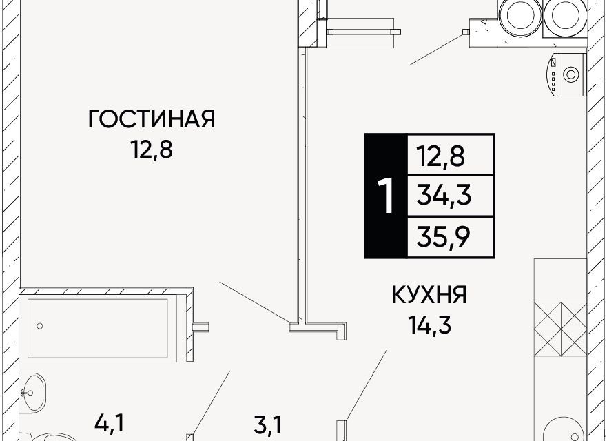 квартира г Ростов-на-Дону ул Левобережная 6/6с 1 городской округ Ростов-на-Дону фото 1