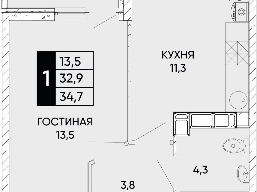 квартира г Ростов-на-Дону ул Левобережная 6/6с 1 городской округ Ростов-на-Дону фото 1