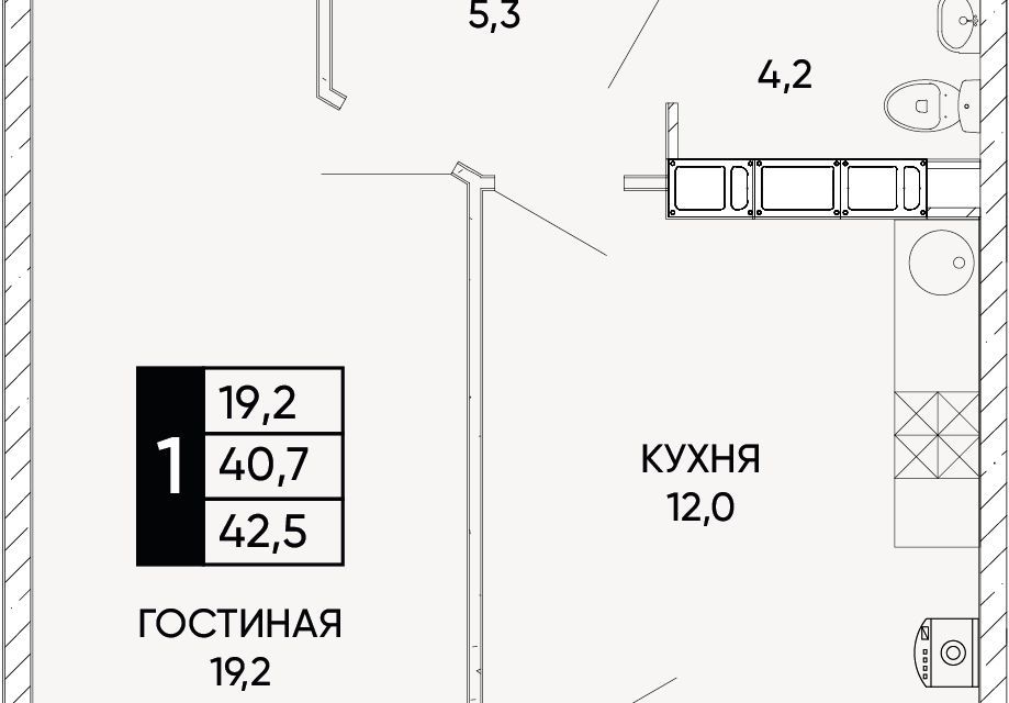 квартира г Ростов-на-Дону ул Левобережная 6/6с 1 городской округ Ростов-на-Дону фото 1