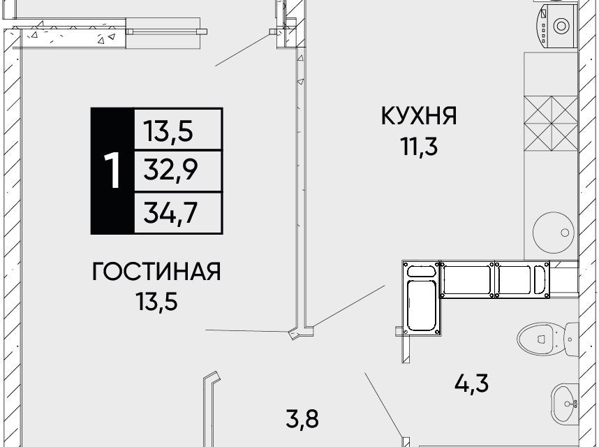 квартира г Ростов-на-Дону ул Левобережная 6/6с 1 городской округ Ростов-на-Дону фото 1