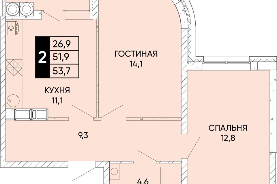 квартира г Ростов-на-Дону ул Левобережная 6/6с 1 городской округ Ростов-на-Дону фото 1