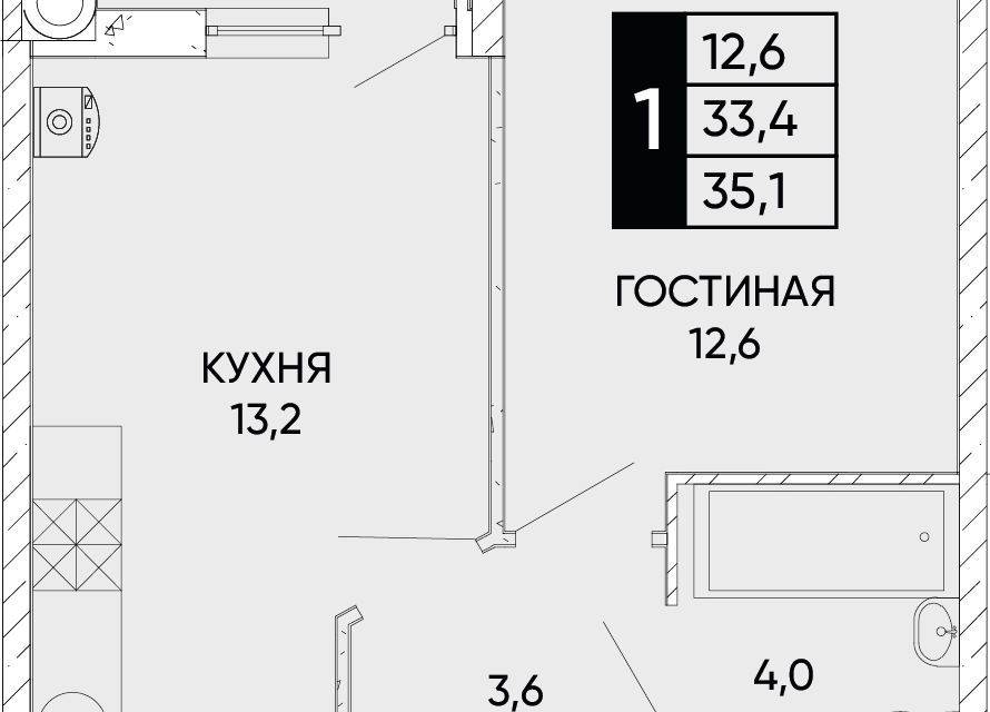 квартира г Ростов-на-Дону ул Левобережная 6/6с 1 городской округ Ростов-на-Дону фото 1