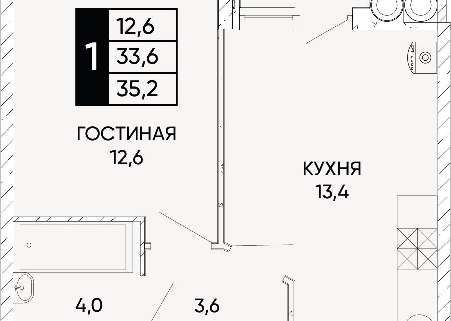 квартира г Ростов-на-Дону ул Левобережная 6/6с 1 городской округ Ростов-на-Дону фото 1