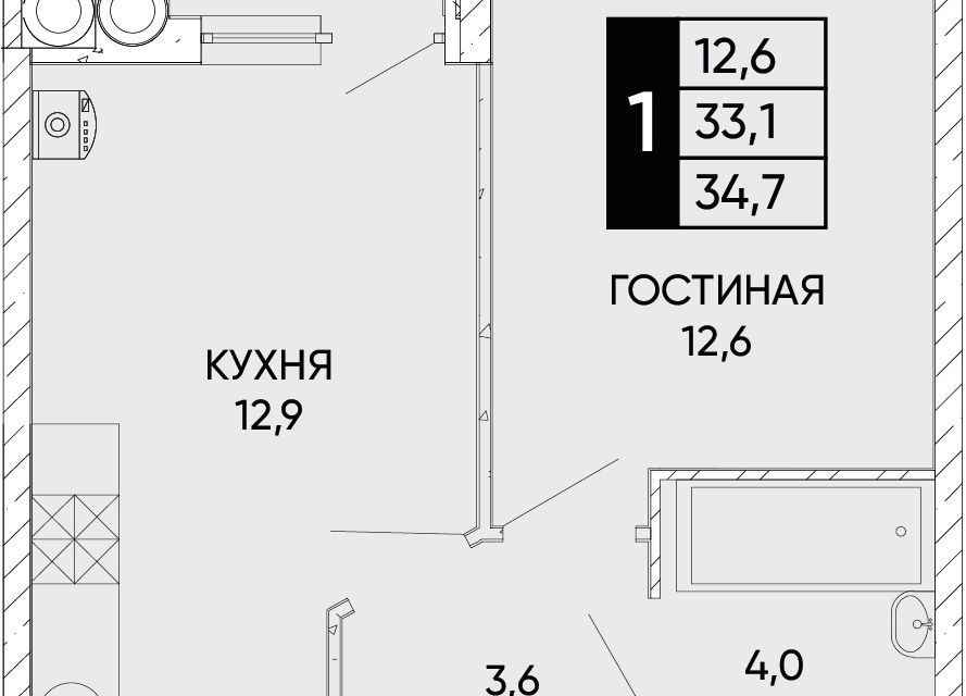 квартира г Ростов-на-Дону ул Левобережная 6/6с 1 городской округ Ростов-на-Дону фото 1