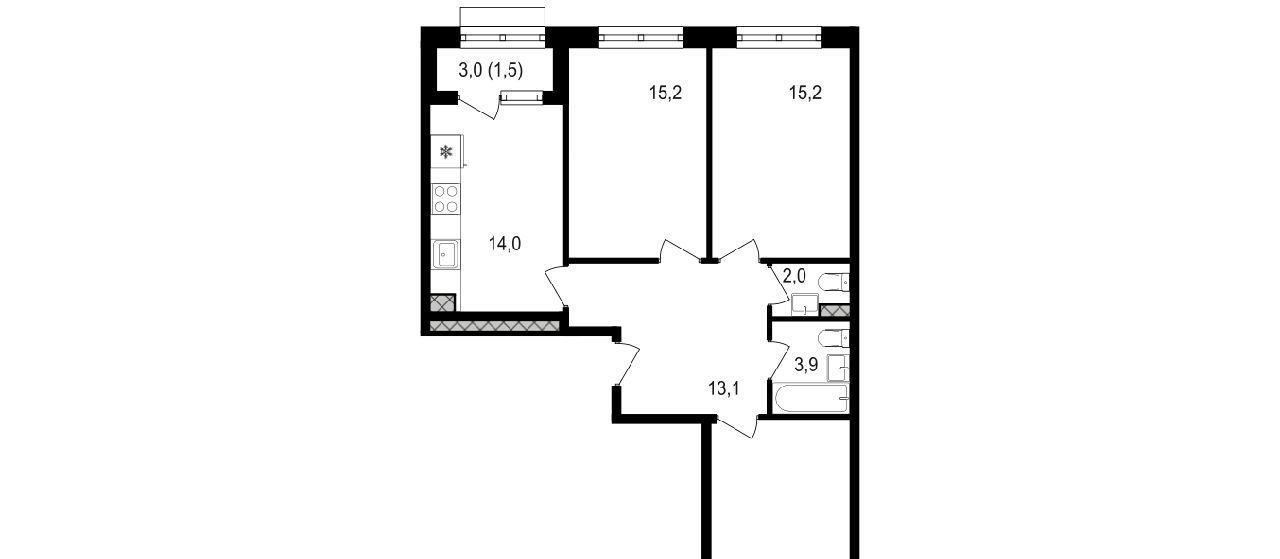 квартира г Москва метро Водный стадион ул Михалковская 48с/8 фото 1