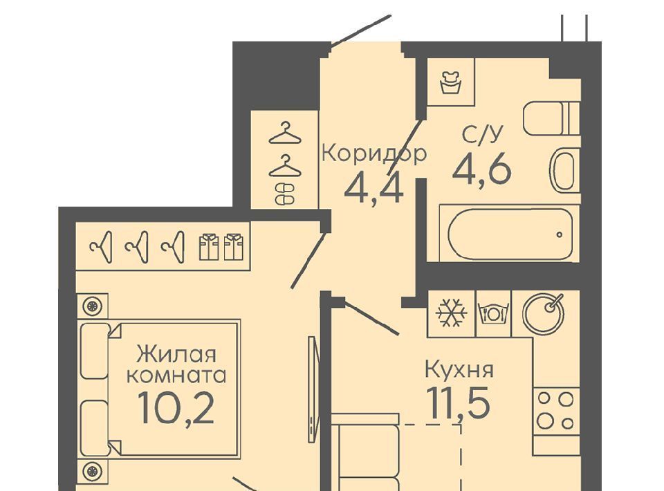 квартира г Екатеринбург Ботаническая б-р Новосинарский 6 фото 1