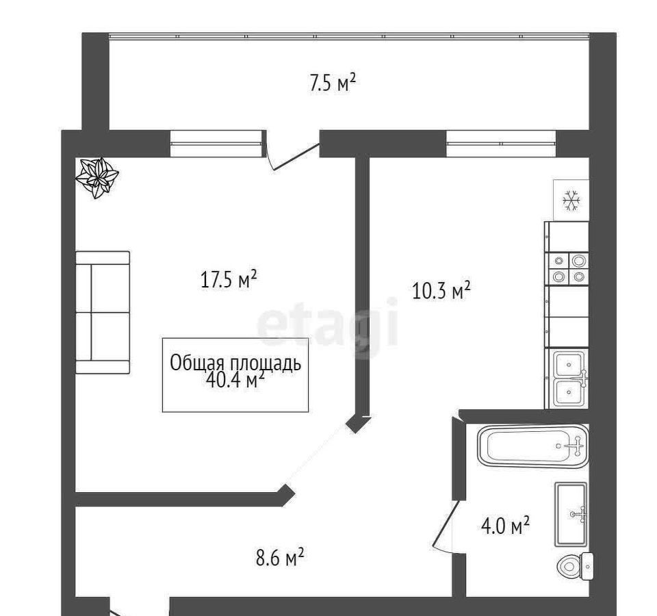 квартира г Новосибирск р-н Ленинский ул Титова 253/1 фото 15