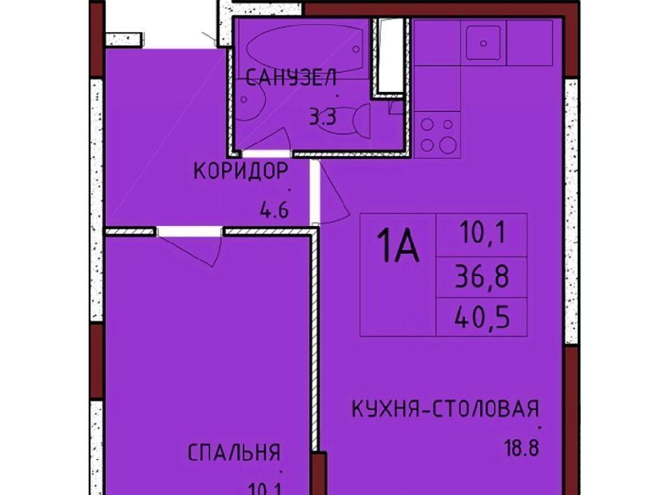 квартира р-н Ленинский с Осиновая Гора мкр Левобережный Тула фото 1