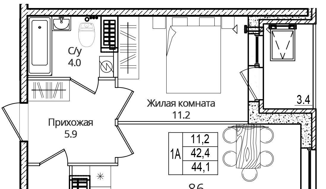 квартира р-н Псковский д Борисовичи ул Дмитрия Яковлева 8 Завеличенская волость фото 1