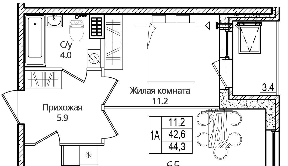 квартира р-н Псковский д Борисовичи ул Дмитрия Яковлева 8 Завеличенская волость фото 1