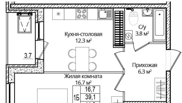 квартира р-н Псковский д Борисовичи ул Дмитрия Яковлева 8 Завеличенская волость фото