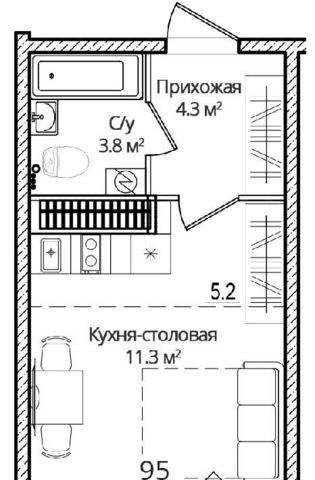 квартира р-н Псковский д Борисовичи ул Дмитрия Яковлева 8 Завеличенская волость фото