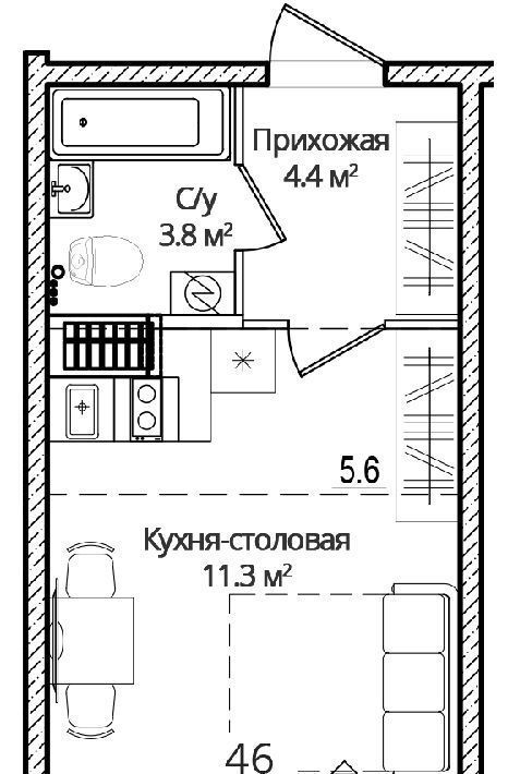 квартира р-н Псковский д Борисовичи ул Дмитрия Яковлева 8 Завеличенская волость фото 1