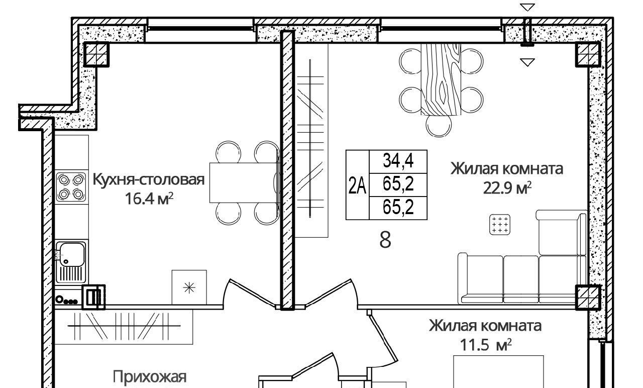 квартира р-н Псковский д Борисовичи ул Дмитрия Яковлева 8 Завеличенская волость фото 1