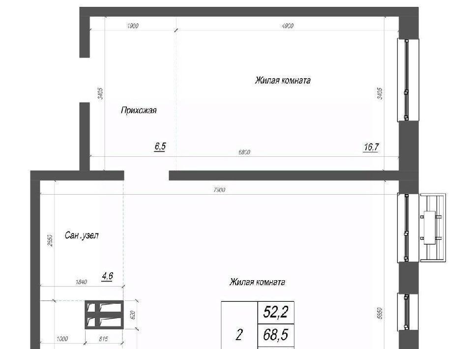 квартира г Владивосток р-н Ленинский ул Невельского 4с/2 фото 1