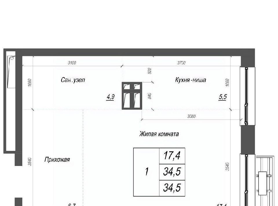 квартира г Владивосток р-н Ленинский ул Невельского фото 1