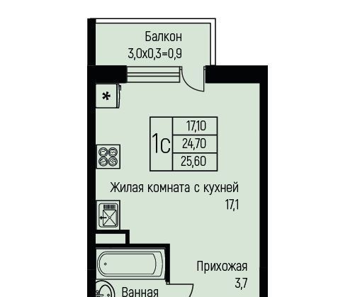 квартира г Краснодар п свх Прогресс п Березовый ЖК Прогресс муниципальное образование фото 1