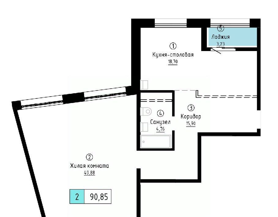 квартира г Хабаровск р-н Индустриальный ул Им Лейтенанта Орлова С.В. фото 1