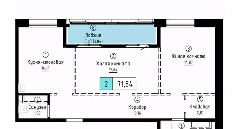 квартира г Хабаровск р-н Индустриальный ул Им Лейтенанта Орлова С.В. фото 1