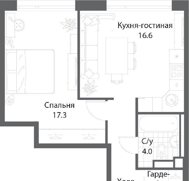 квартира г Москва метро Технопарк ЖК Нагатино Ай-Ленд к 1 фото 1