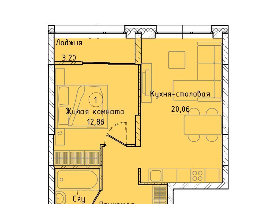 квартира г Екатеринбург Чкаловская ул Машинная 1в/2 фото 1