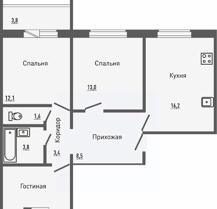 квартира р-н Орловский д Жилина ул Садовая 2к/2 фото 1