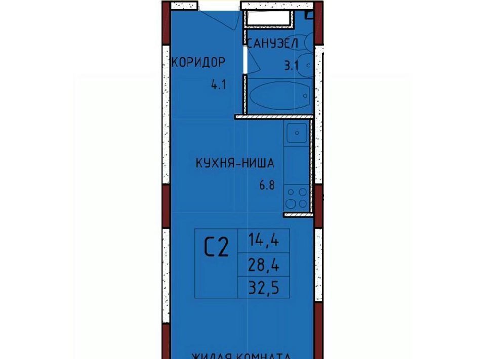 квартира р-н Ленинский с Осиновая Гора мкр Левобережный Тула фото 1