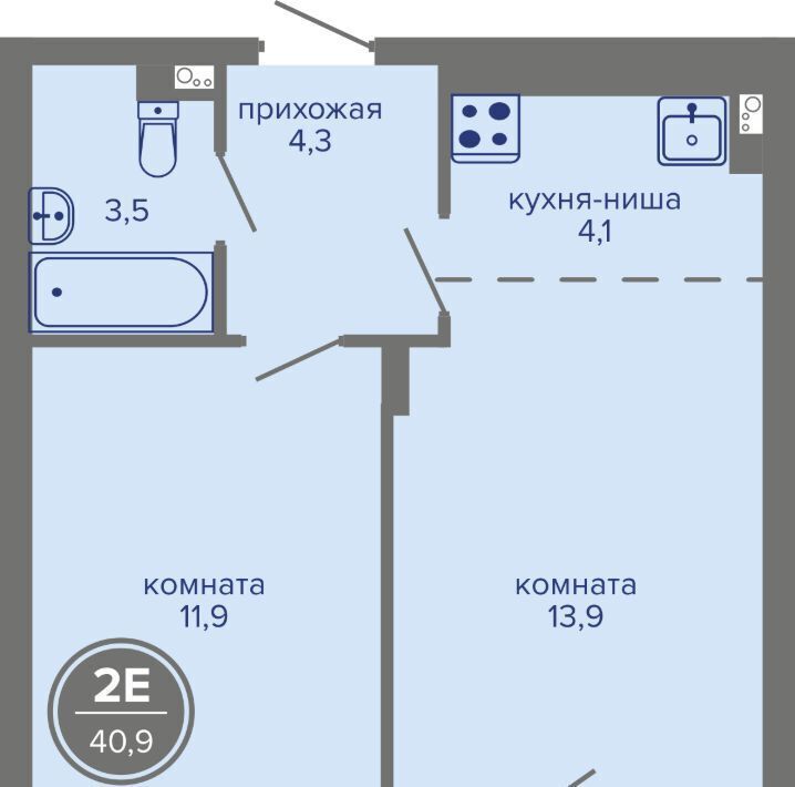 квартира г Пермь р-н Индустриальный ш Космонавтов 309ак/1 фото 1