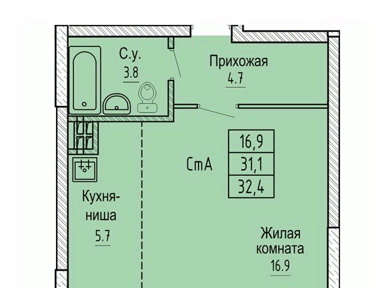 квартира г Новосибирск ул Бородина 54 Площадь Маркса фото 1