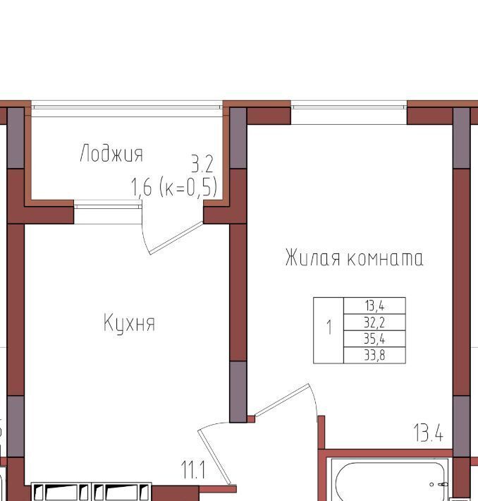 квартира г Калининград р-н Центральный ул Дубовая аллея фото 1