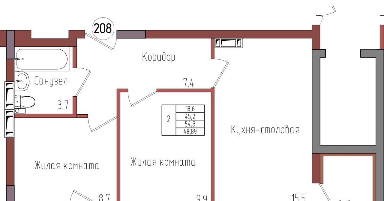 квартира г Калининград р-н Центральный ул Дубовая аллея фото 1