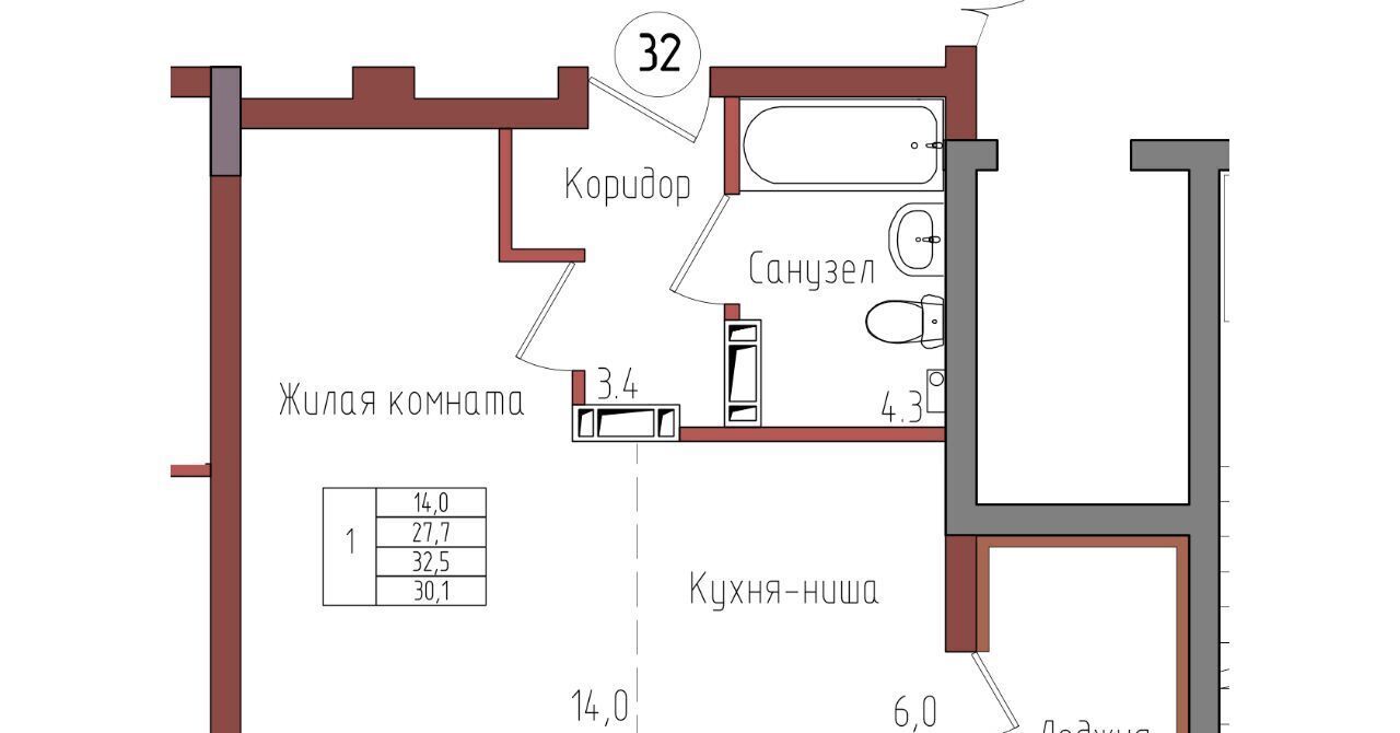 квартира г Калининград р-н Центральный ул Дубовая аллея фото 1