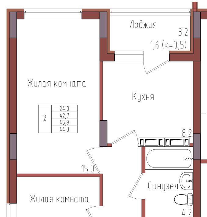 квартира г Калининград р-н Центральный ул Дубовая аллея фото 1