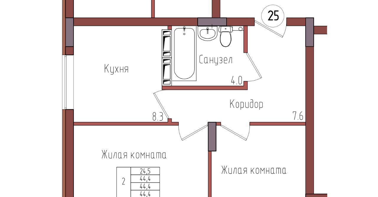 квартира г Калининград р-н Центральный ул Дубовая аллея фото 1