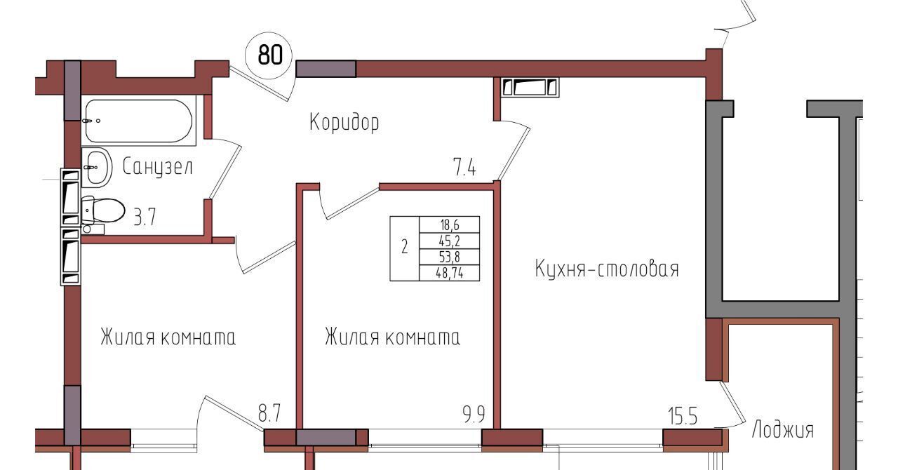 квартира г Калининград р-н Центральный ул Дубовая аллея фото 1