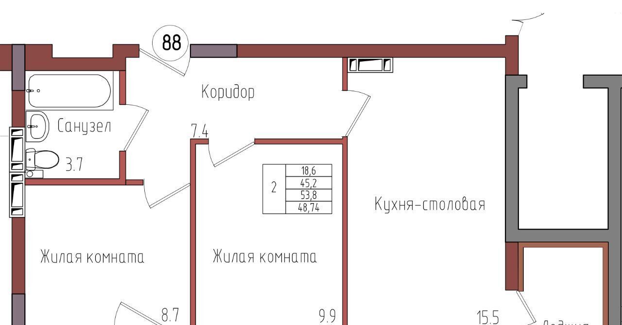 квартира г Калининград р-н Центральный ул Дубовая аллея фото 1