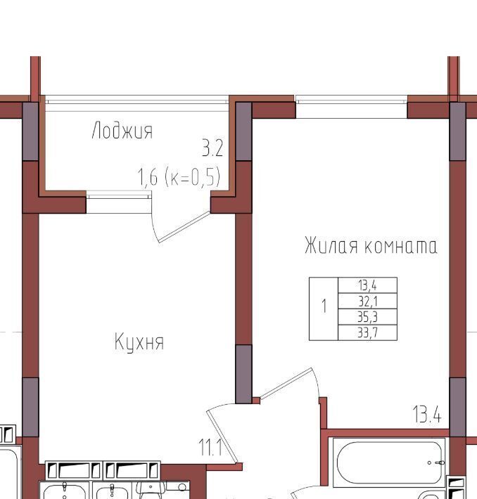 квартира г Калининград р-н Центральный ул Дубовая аллея фото 1