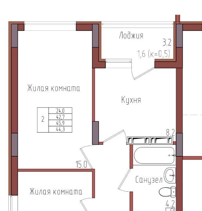 квартира г Калининград р-н Центральный ул Дубовая аллея фото 1