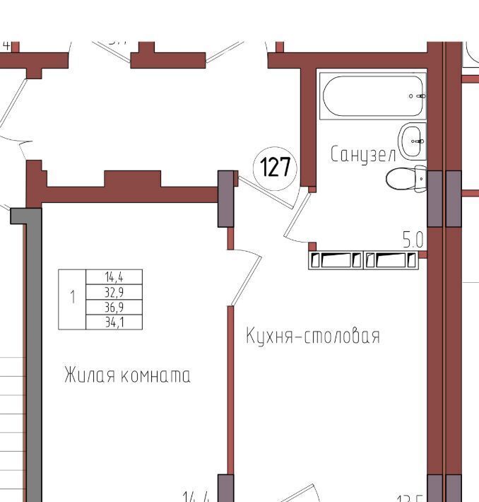 квартира г Калининград р-н Центральный ул Дубовая аллея фото 1