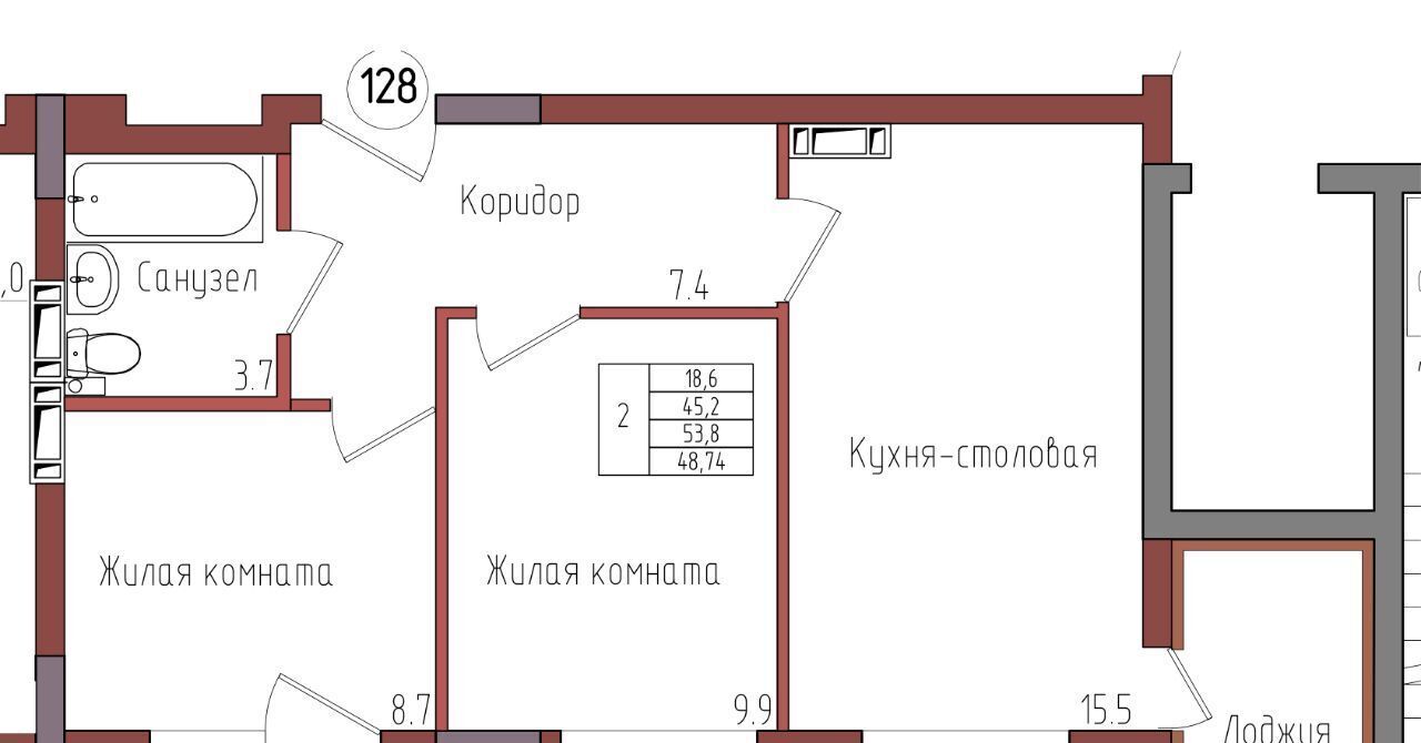 квартира г Калининград р-н Центральный ул Дубовая аллея фото 1