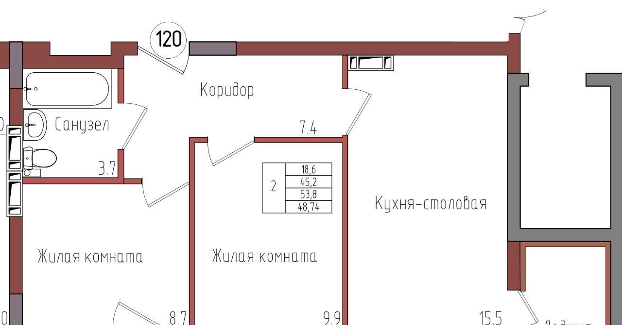 квартира г Калининград р-н Центральный ул Дубовая аллея фото 1