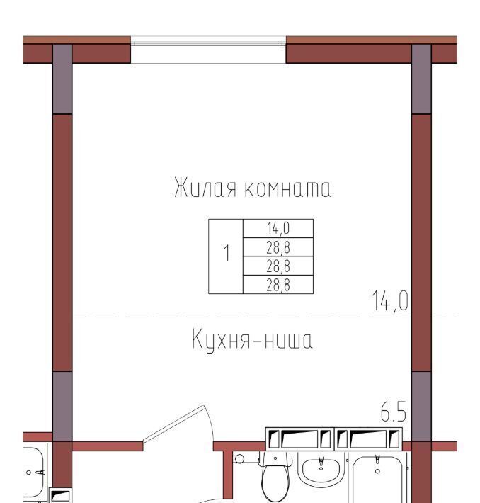 квартира г Калининград р-н Центральный ул Дубовая аллея фото 1